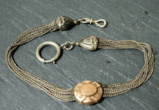 Alte silberne Taschenuhrkette