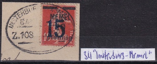 Memelgebiet 34 mit - 34,