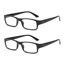 2x Lesebrille mit Blaulichtfilter Lesehilfe Sehhilfe Unisex Brille 1,0 bis 4,0