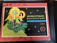 DDR Lichterkette mit 10 Kerzen Vintage