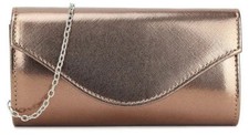 Clutch Tasche aus Kunstleder Damen Umschlag Schulter Abend Party Hochzeit Handtasche