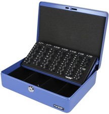 HMF Geldkassette Geldzählkassette blau