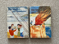 Enid Blyton; Das Schiff & Die See der Abenteuer - sehr alte Ausgaben mit OSU !!!