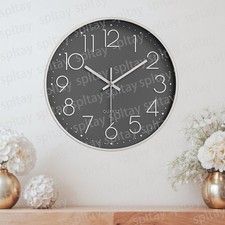 Klassische Quarz-Wanduhr