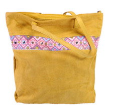 Tasche Shopper Velours Leder