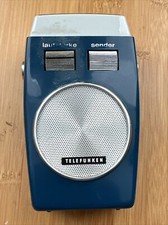 Vintage TELEFUNKEN mini partner 101 Transistorradio für Sammler Blau