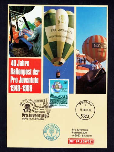 Ballonpost schmuckblatt 40 - ballonpost, "40