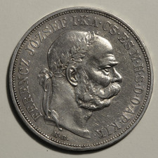 1900 5 Korona Silbermünze –