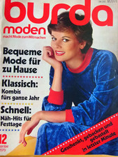 altes Burda Modeheft Ausgabe 12  von 1979 komplett mit Anleitung + Schnittmuster