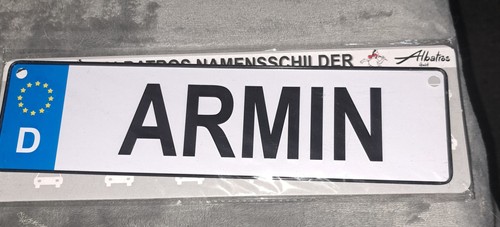 Namensschild armin 5x6 5cm - namensschild,