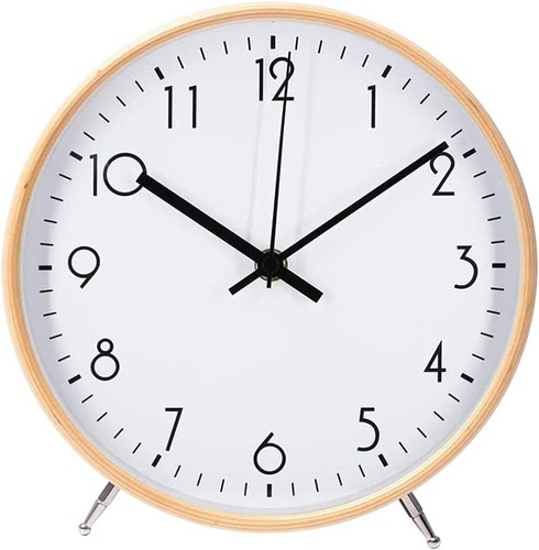 Zoll holz uhr modern leise - holz,