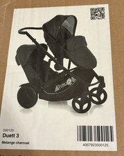 !!! hauck: Geschwisterwagen Duett 3 mit Techno-Fleece Fußsack !!!