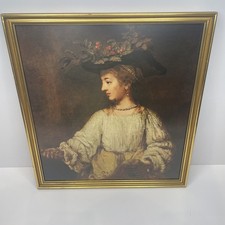 Rembrandt "Flora" gerahmter