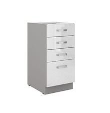 Unterschrank bianca weiß - unterschrank,