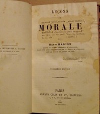 MARION Henri - LECONS DE