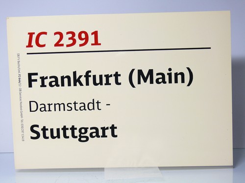 Zuglaufschild 2391 - ic,