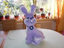 XXL Milka Hase 70cm Stofftier lila - Häschen Puppe Stoffpuppe Osterhase Ostern