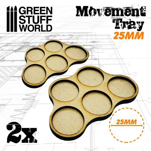 Mdf regimentsbases 25mm - regimentsbases, 5x