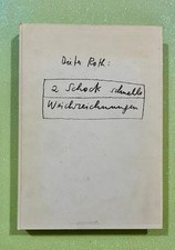 Dieter Roth, 2 Schock schnelle
