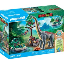 PLAYMOBIL 71819 Brachiosaurus-Begegnung mit Luftkissenboot