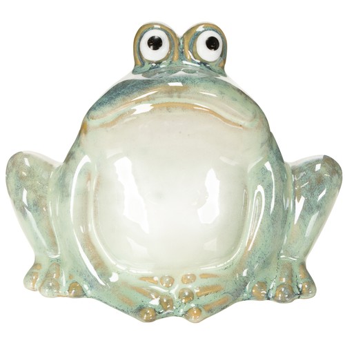 Charmanter keramik frosch als - charmanter,