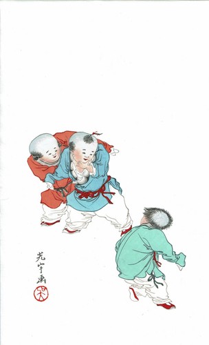 Chinesischer holzschnitt - holzschnitt,