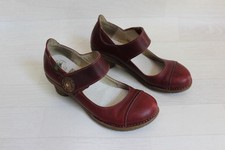 ❤️ El naturalista Schuhe rot Gr. 37 Spangenschuhe Damen Klett Pumps mit Absatz