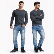 Jeans Herren Denim Zerrissen