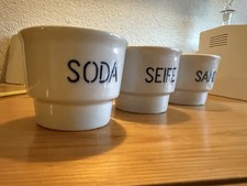 Antikes Set Porzellan Sand Seife Soda Bauhaus
