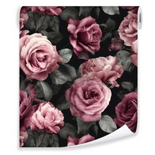 Vliestapete Rosa Rosen