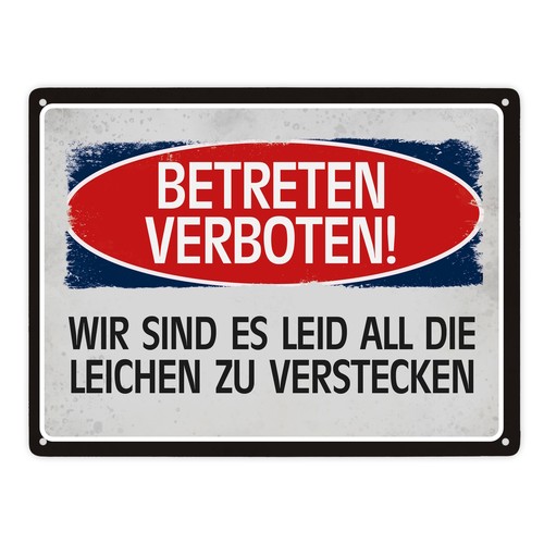 Metallschild xxl schild - metallschild,