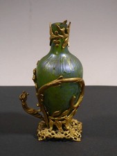 ku1/4  Johann Lötz Witwe  Jugendstil Flacon  Böhmen ~ 1900