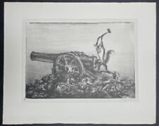 A. Paul Weber Schluß! Lithographie 1964 handsigniert