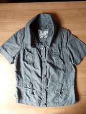 CECIL Damen Blusenjacke mit kurzen Ärmeln und schönem Design, Gr. S.