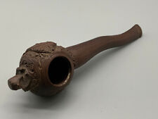 PFEIFE AUS HOLZ HANDGESCHNITZT UNBERAUCHT 19cm LANG