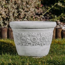 Blumentopf M Pflanzgefäß Pflanztopf  30 cm 17 kg 17 Liter Beton frostsicher