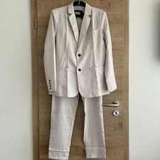 sehr schöner Anzug Sakko, Jacke, Hose  für Herren Farbe beige, Gr . L 50 Neu