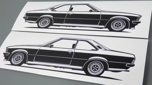 Opel commodore sticker - opel,