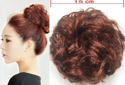 Haarteil haarknoten zopfgummi - haarteil,