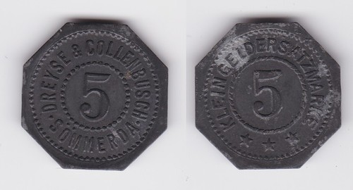 Zink kleingeldersatzmarke - kleingeldersatzmarke, 5