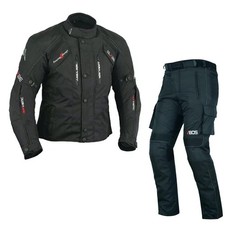 Motorradkombi Herren Schwarz