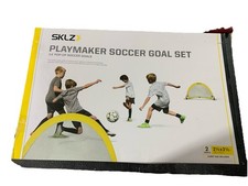 SKLZ Playmaker Tragbares Pop-Up Tor Set Training und Pickup-Spiele 2 Tore