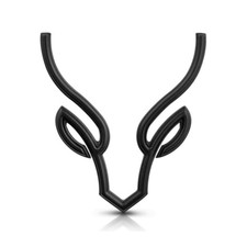 Auto emblem hirsch - emblem-, skizze