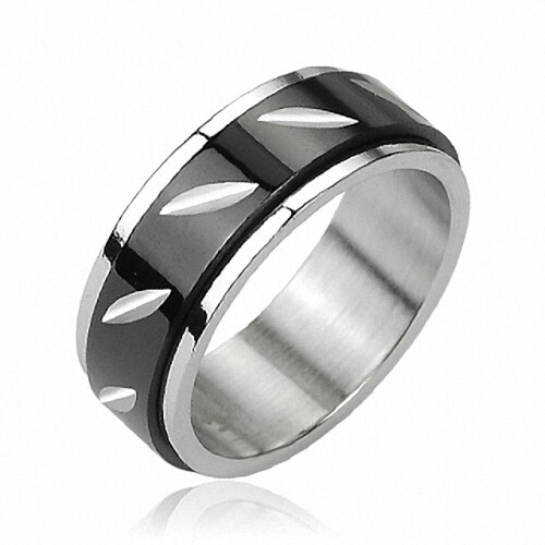Edelstahl spinning fingerring - spinning,