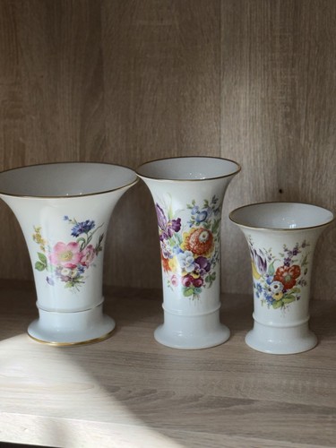 3xporzellan kaiser vase bunte - kaiser,