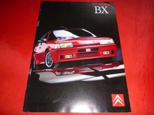 CITROEN BX Limousine Break TGE TGI TGD TZI TZD GTI 16V Prospekt Brochure 1989