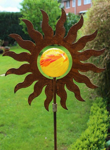 Gartenstecker sonne metall - gartenstecker,