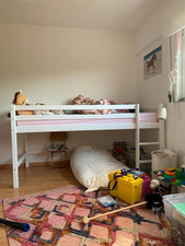 Hoppekids Eco Dream Halbhohes Hochbett, umbaubar inkl. Lattenrost