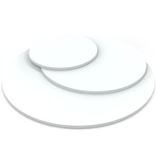 Tischplatte rund 19mm weiß - 19mm,