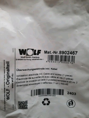 Zündelektrode wolf arnr - zündelektrode,